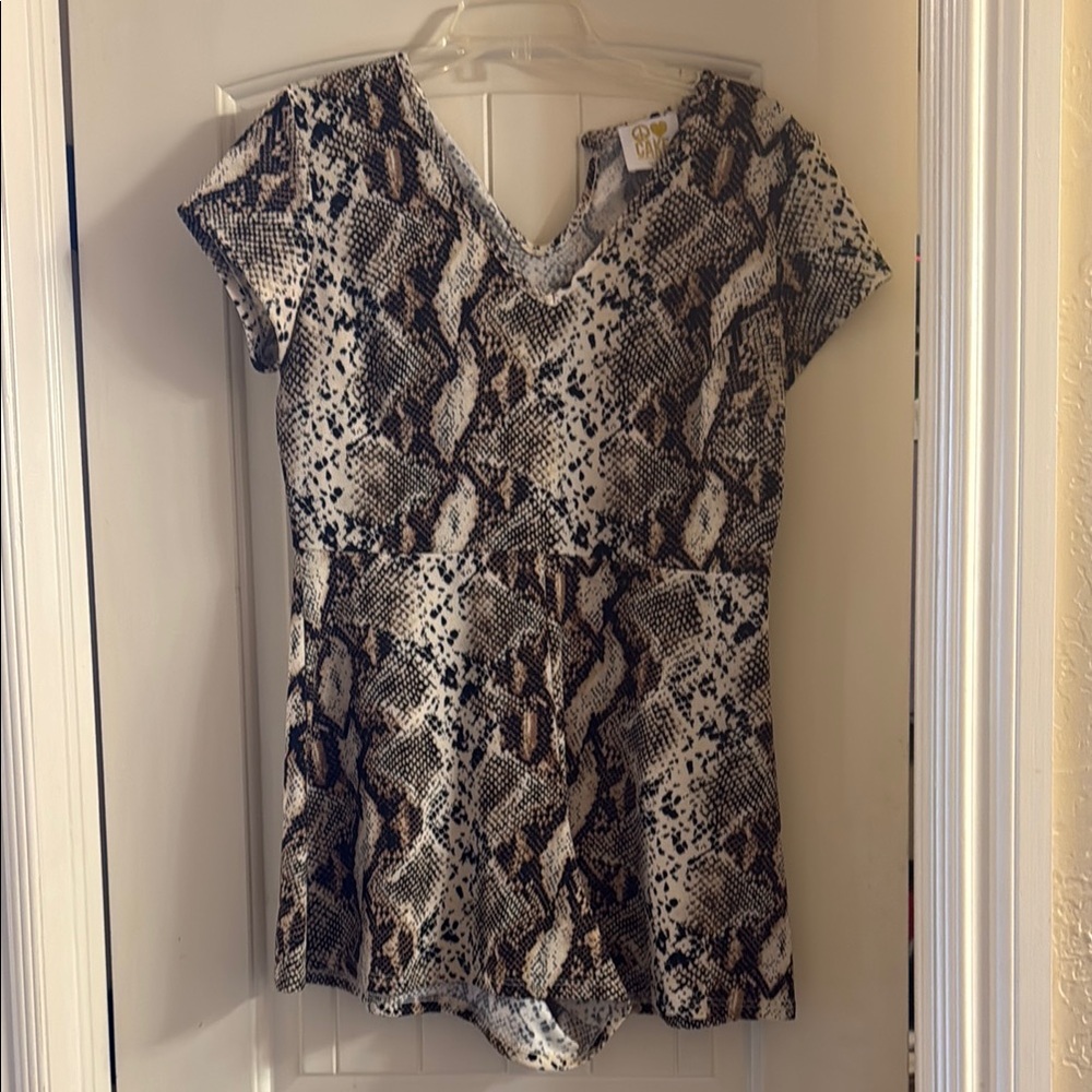 Snake Print romper